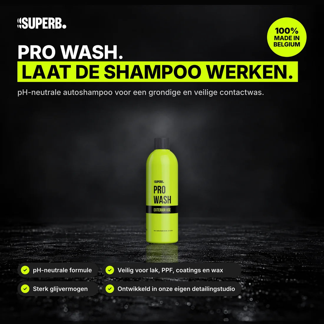 SUPERB. Pro Wash: overzicht